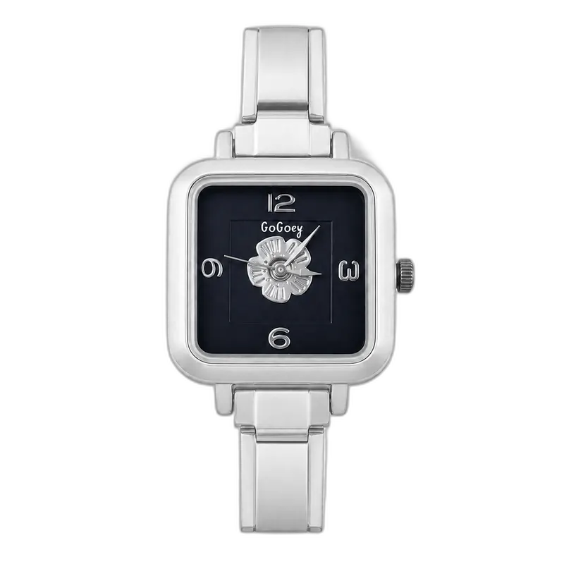 Silver Square Floral